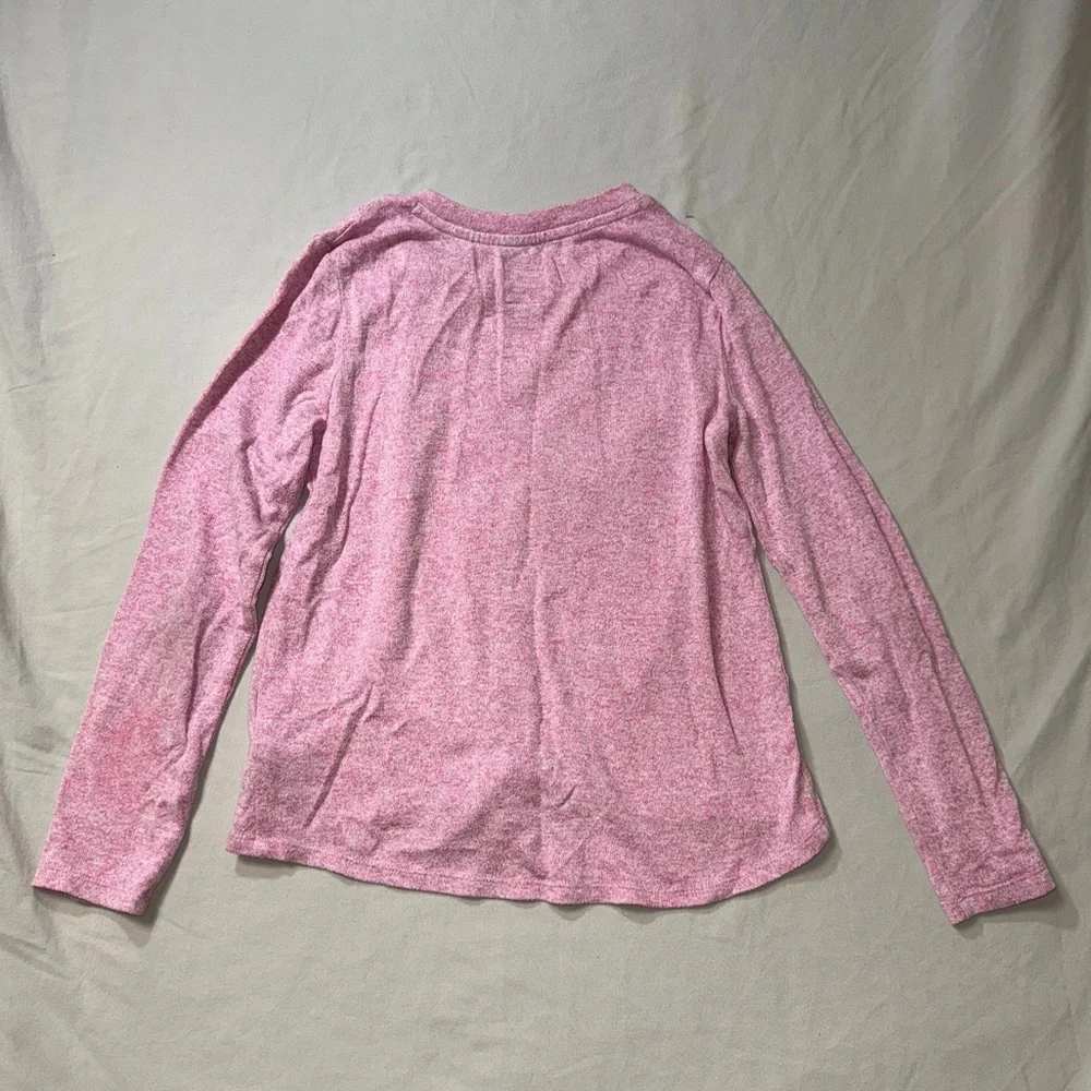 GAP Pink Twist Hem Shirt Girl’s XL 12 Top Long Sleeve Tie Winter Cute Adorable